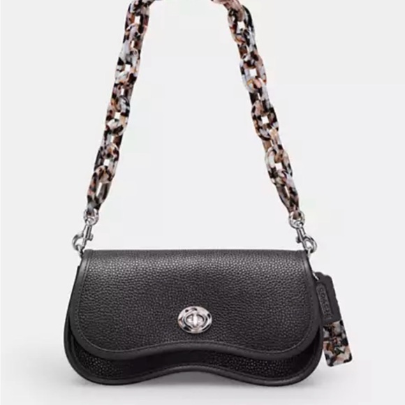 Coach Handbags - NWT Coach Black wavy Dinky Bag